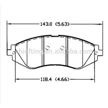 mejores frenos D1035 S4510019 para CHEVROLET SUZUKI Daewoo Pontiac frente ATE pastillas de freno